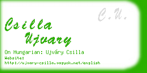 csilla ujvary business card
